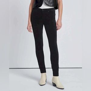 7 For All Mankind Skinny Corduroy Black Denim Jeans